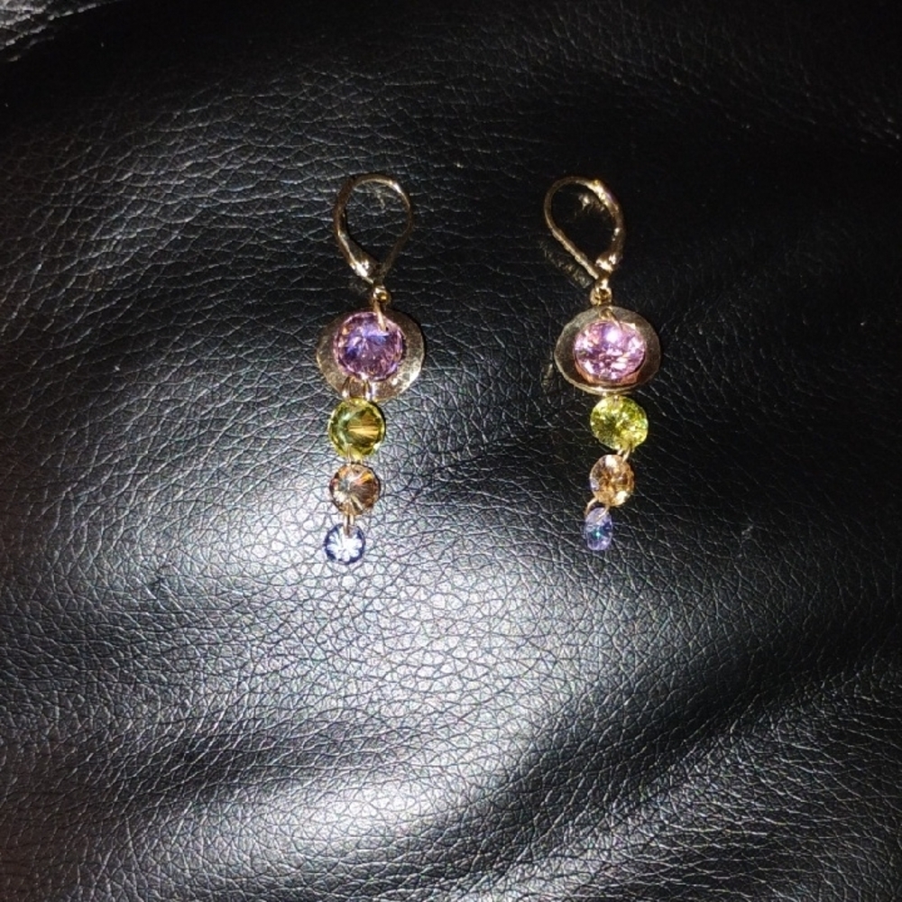 Elegant Multicolor Drop Earrings